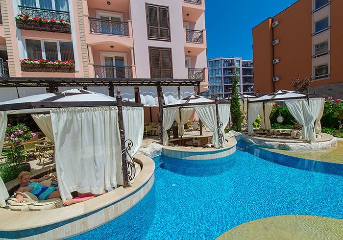 Romance Marine Aparthotel Sunny Beach Esterno foto
